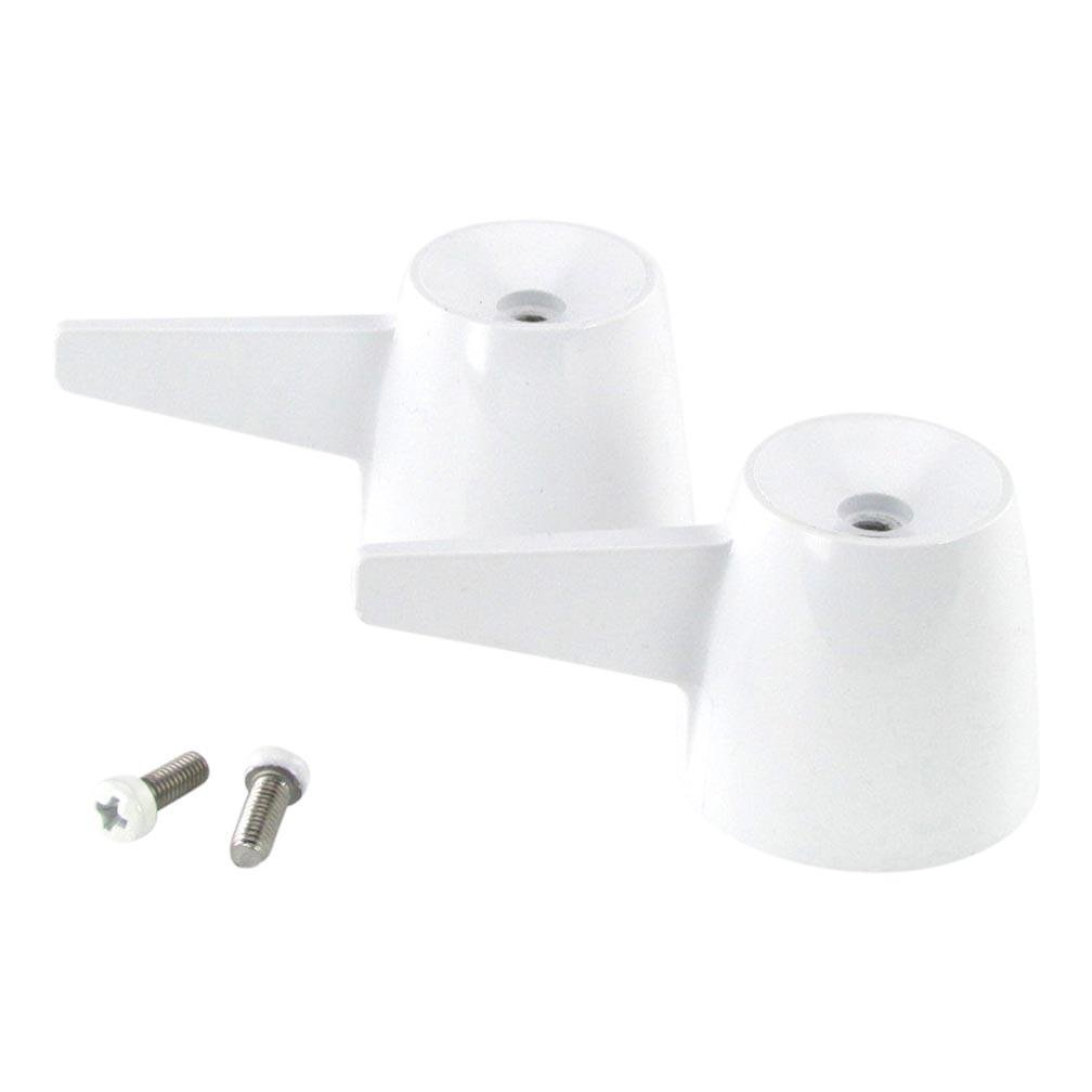 K0672WE - K0672WE Valve Handles with Screws, White - Dishmaster