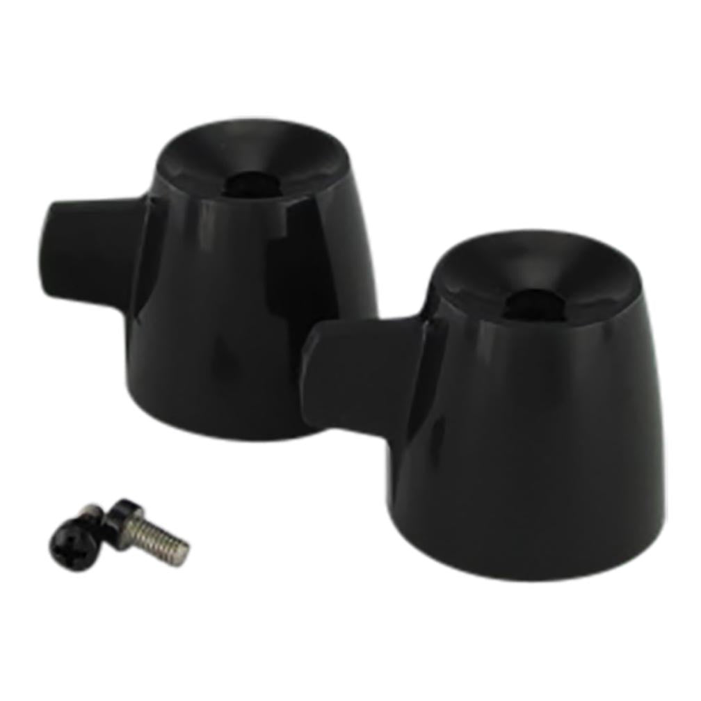 K1125BK - K1125BK Short Valve Handles with Screws, Black - Dishmaster