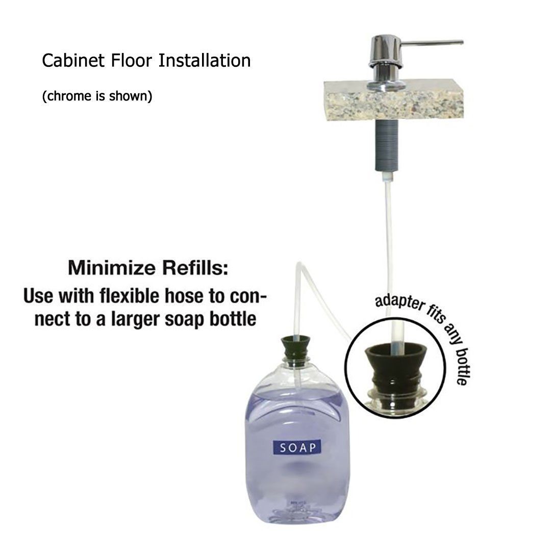 P1001BN - P1001BN Pump Dispenser, Brushed Nickel - Dishmaster