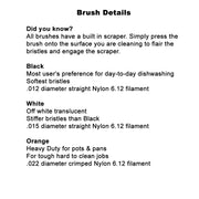 K0280 - K0280 Black Brushes - Dishmaster