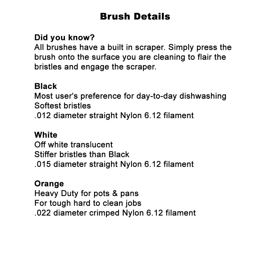 K0282 - K0282 Orange Brushes - Dishmaster
