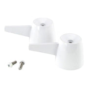 K0672WE - K0672WE Valve Handles with Screws, White - Dishmaster